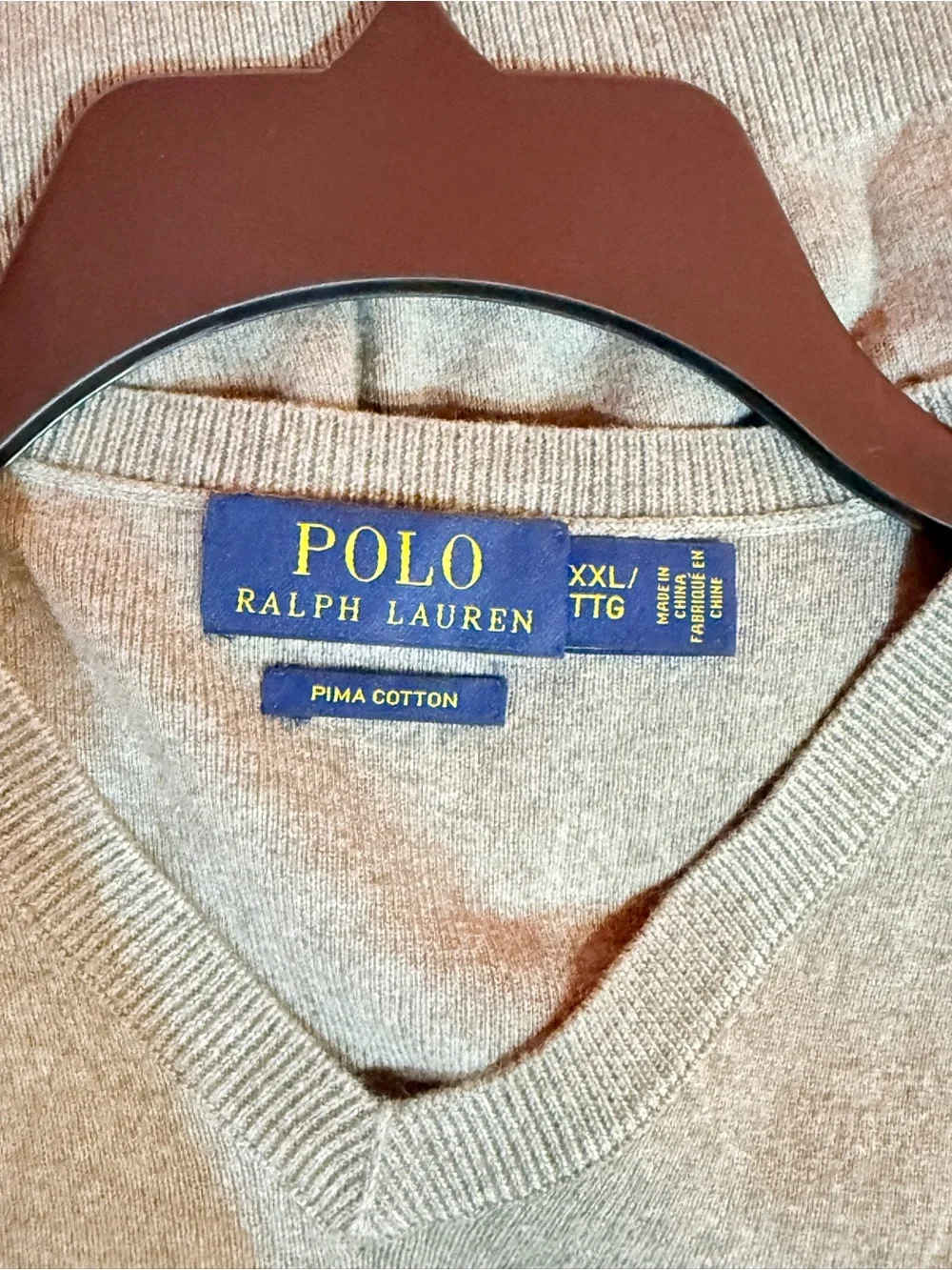 Polo by Ralph Lauren Pale Green V-Neck Sweater Vest
